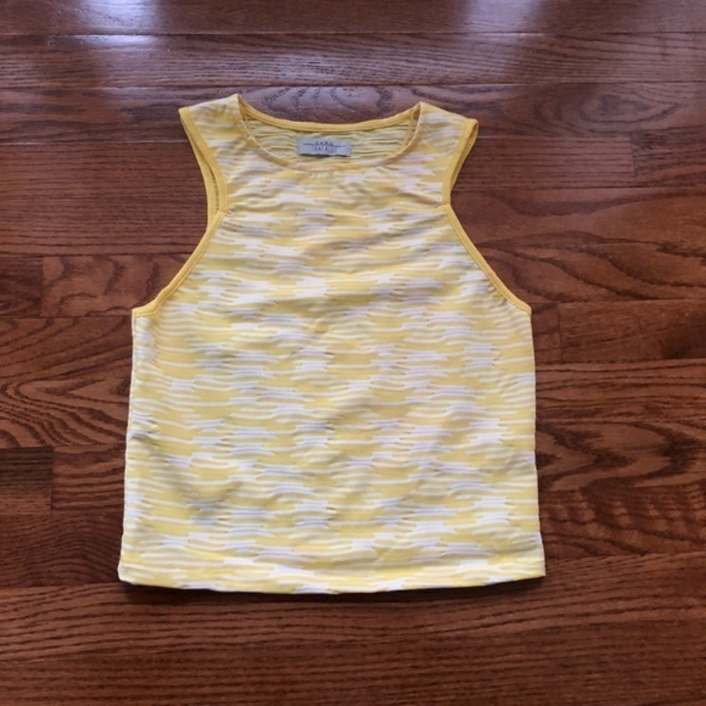 Zara Yellow Stripe Top